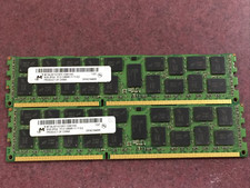 Lot of 2 - 16GB (2x8GB) 2Rx4 PC3-12800R DDR3-1600 Micron SERVER MEMORY RAM picture