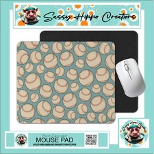 Mouse Pad Retro Baseball Sports American Past Time Anti Slip Back Easy Clean picture