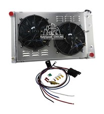 4 Row Aluminum Radiator&Shroud&Fans For Chevy 70-81 Camaro / 78-87 Monte Carl... picture