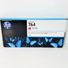HP 764 DesignJet Ink Cartridge Magenta 300-ml C1Q14A Exp 4/2021 New Sealed  picture