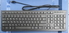 Lenovo KB4721 Wired USB Full-Size QWERTY Keyboard Black Multimedia Keys picture