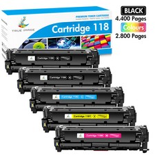 5PK Toner Cartridge for Canon 118 Color ImageCLASS MF8580CDW MF8380CDW MF726CDW picture
