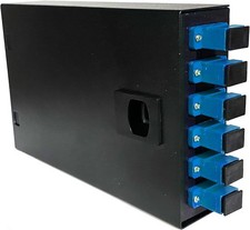 Fiber Optic Wall Mount Box with LC Couplers for Single Mode & Multimode Fiber picture
