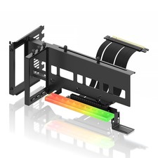 Vertical GPU Mount Bracket PCIe 4.0 x16 170mm Riser Cable 5V ARGB Black picture