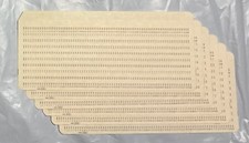 6 Vintage IBM 80 Character Punch Card 5081 Unpunched & Non-Vintage Code Tutorial picture