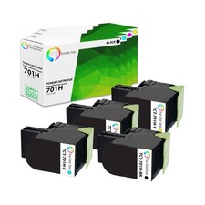 4Pk TCT For Lexmark 701H CS310 CS410 CS510 BCMY Premium Compatible Toner picture