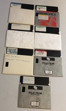 Vintage Commodore 64 C64 5.25 Floppy Disk Lot Games Software Copies Work picture