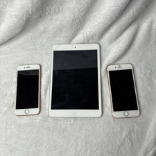 Apple 2 iPhones + iPad Mini 2 A1489 Lot Untested Parts Repair AS IS picture