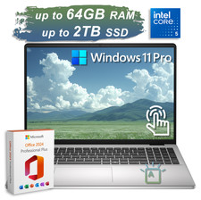 2026 Dell Laptop 16 FHD+Touch 10-Core Intel 5 120U Upto 64GB RAM 2TB SSD Backlit picture