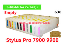 11 Empty Refillable Ink Cartridge T636 636 for Stylus Pro 9900 7900 Printer * picture
