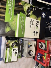 Bundle of Ink Cartridges (HP, etc.) Pre owned, some new, some used picture