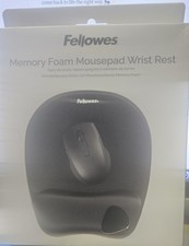 Fellowes Memory Foam Mouse Pad/Wrist Rest- Black (9176501) picture