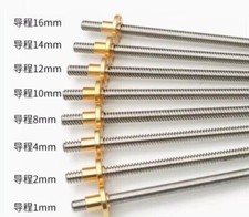 1PC T8 Trapezoidal Rod Screw & Nut Lead 1-14mm Length 100 - 600mm CNC 3D Printer picture