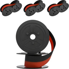 Calculator Ribbon Red Black Pack 4 Long-lasting Compatible with Sharp picture