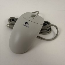 Vintage Logitech M-S48 PS/2 Mechanical Ball Mouse NOS Open Box Tested OEM picture