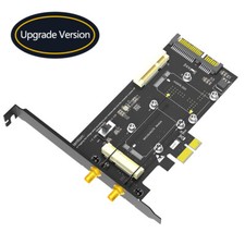 2 in1 Mini PCI-E to PCIe 1x and MSATA to SATA3 Adapter Card with SIM Card Slot picture