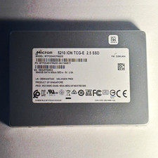 Micron 5210 ION 3.84TB 2.5in SATA SSD BRAND NEW 100% (crystal disk shown) picture