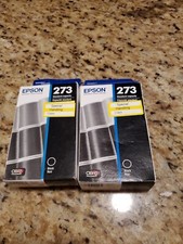 2pc Genuine Epson 273 Black Ink cartridges XP-520 XP-600 XP-620 XP-800 810 820 picture