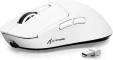 ATTACK SHARK X3 49g Ultra-Lightweight Wireless Gaming Mouse, White, Bluetooth picture