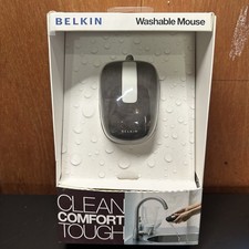 NEW BELKIN Waterproof Washable Optical Mouse 1200dpi USB Wired Multi Surface HTF picture