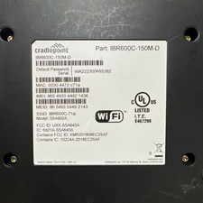 Cradlepoint IBR600C-150M-D Wireless WiFi Router 150Mbps VPN 1 LAN Black picture