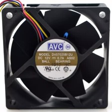 AVC DV07020B12U 7020 DC12V 0.7A 7CM 4-Wire PWM Dual Ball Cooling Fan picture