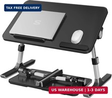 SONGMICS Laptop Bed Desk, Adjustable Lap Desk for Bed with 6 Heights picture