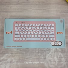 NIB Surf Onn 78 Key Pink Compact Wireless Keyboard Box USB Dongle With Batteries picture