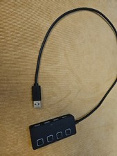 Sabrent HB-UM43 4 Port USB 3.0 Hub with Power Switches - Black picture