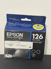 Epson T126120-D2 Black Printer Ink Cartridge - 2 Pieces picture
