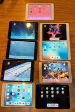 LOT OF 9 - Apple iPad Mini - 5 - 1st Gen AND 4 - MINI 2 - IN GOOD CONDITION picture