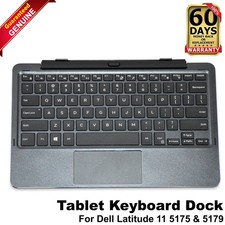 Dell Latitude 11 5175 5179 Tablet K12M Mobile Keyboard Docking Station FWV30 picture