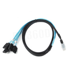 4Pcs Mini SAS SFF-8087 36Pin to 4 SATA 7Pin HD Splitter Breakout Cable 1M picture