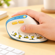 Royche Peanuts Snoopy Mini Vertical Wireless Mouse Bluetooth PNTS-VMS-G-SN picture