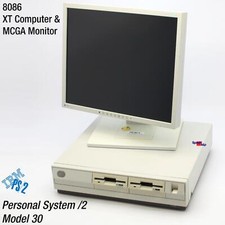 IBM PS/2 Personal System/2 Model 30 XT 8086 8MHZ 8530-002 Computer MCGA Monitor picture