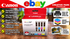 Canon CLI-251 Ink Cartridges 4 Pack Black Cyan Magenta Yellow New Sealed picture