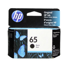 Genuine New OEM HP 65 Black Ink Cartridge N9K02AN EXP 2026-2027 picture