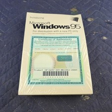Introducing Microsoft Windows 95 Manual & CD Factory Sealed  picture