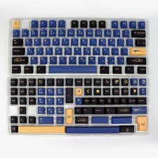 KBDiy GMK Style Blue Samurai PBT Keycaps 140-Key Cherry Profile Mechanical picture