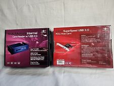Mutli MemCard Reader w/ USB 2.0 Black & 2 Port Super Speed USB 3.0 PCI-e Host Cd picture