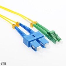 7M SC/UPC to LC/APC Fiber Optic Duplex Single-Mode Optical Patch Cable Cord LSZH picture