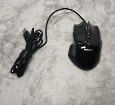 Philips SPK9201B wired gaming mouse USB LED 7 Way Lighting Effects  picture