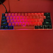 RARE Original Clix x Matrix Official Gaming Keyboard 60% Red Switches picture