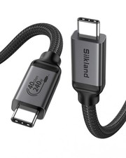 Silkland USB C to C Cable 240W, 40Gbps 4 [USB-IF 3.3ft, Grey picture