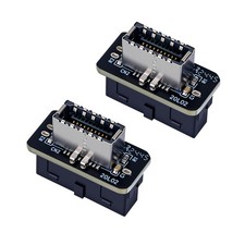 USB 3.2 Gen 1 to Gen 2 Header Adapter [2-Pack] – Vertical USB 3.1 -Key-A to U... picture