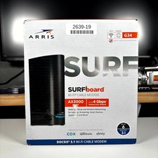 ARRIS SURFboard G34 DOCSIS 3.1 Modem Wi-Fi 6 Cable Router Combo AX3000 4 Gbps  picture