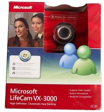 Microsoft LifeCam VX-3000 USB 2.0 Webcam Autofocus Camera New Sealed picture
