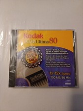 Kodak CD-R Ultima 80 Recordable Silver + Gold 80Min 700MB 1x-12 Speed NEW SEALED picture