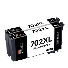 2x Compatible With 702XL Black Ink Cartridge For Epson Workforce WF 3720 3725 picture