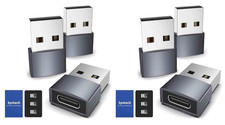 6 Syntech USB C Female to USB Male Adapter Type C to USB a Converter - Gray picture